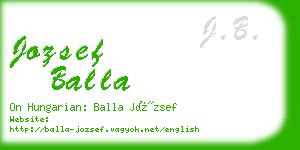 jozsef balla business card
